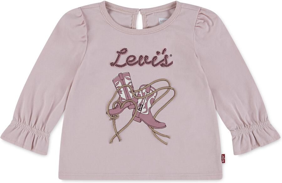 Levi's Kidswear Shirt met lange mouwen LVG LS KNOT FRONT KNIT TEE in western-look voor meisjes - Foto 2