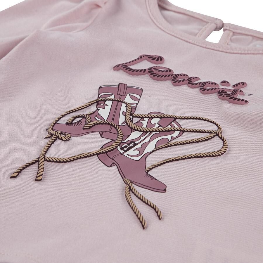 Levi's Kidswear Shirt met lange mouwen LVG LS KNOT FRONT KNIT TEE in western-look voor meisjes