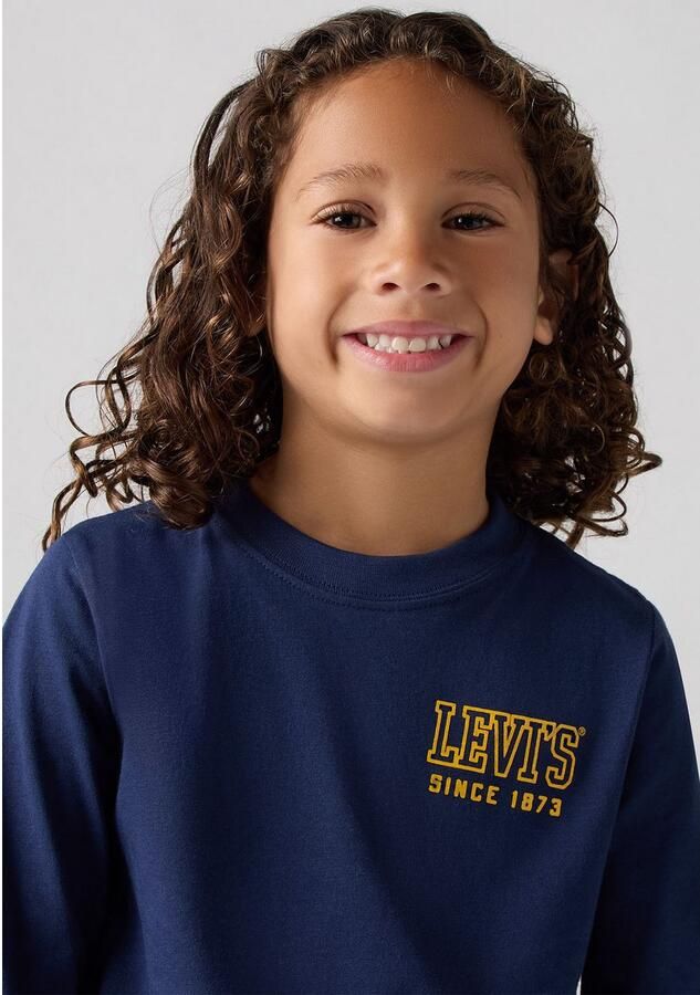 Levis Levi's Kids longsleeve HIGH PEAKS met backprint donkerblauw Jongens Katoen Ronde hals 140 - Foto 5