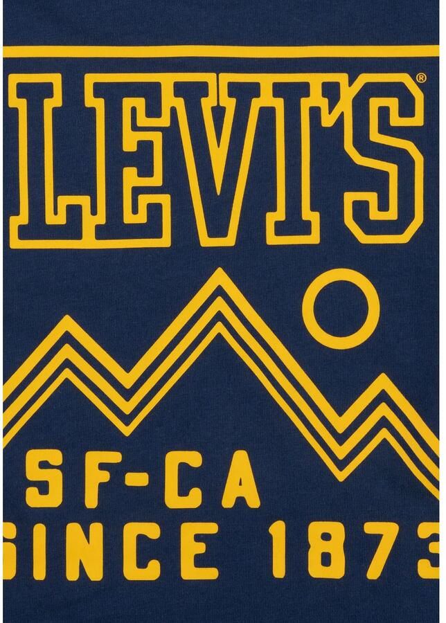 Levis Levi's Kids longsleeve HIGH PEAKS met backprint donkerblauw Jongens Katoen Ronde hals 140 - Foto 3