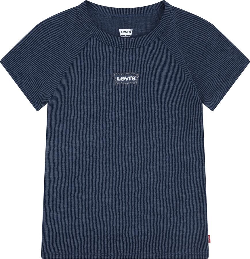 Levi's Kidswear Shirt met ronde hals LVG COLOR BLOCK RAGLAN in fijne ribstructuur voor meisjes - Foto 3