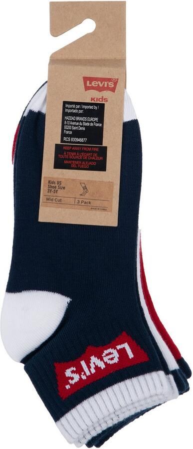 Levi's Kidswear Sokken BATWING MID CUT3PK (set 3 paar)