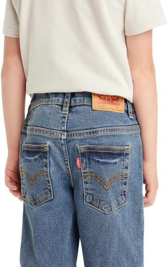 Levis Levi's Kids 551Z loose fit jeans burbank Blauw Jongens Denim Effen 104 - Foto 5