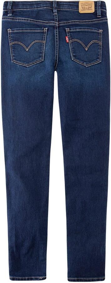 Levis Levi's Kids 710 super skinny jeans complex Blauw Meisjes Stretchdenim Effen 140 - Foto 7