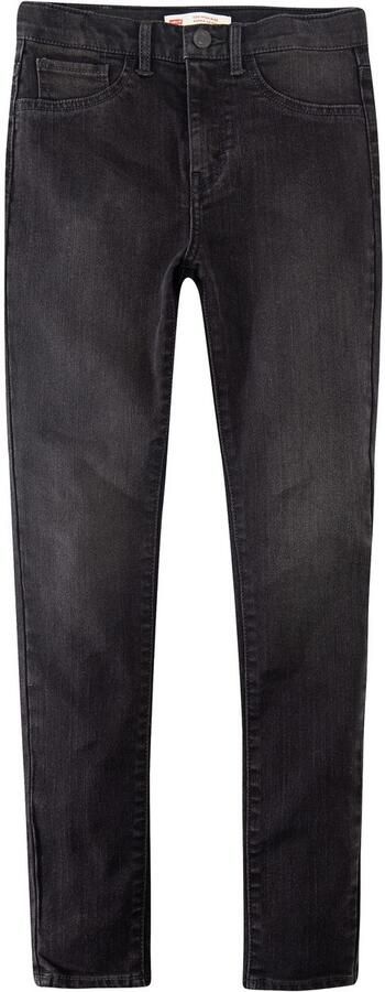 Levis Levi's 720 high rise super skinny jeans black Zwart Meisjes Stretchdenim 140 - Foto 4