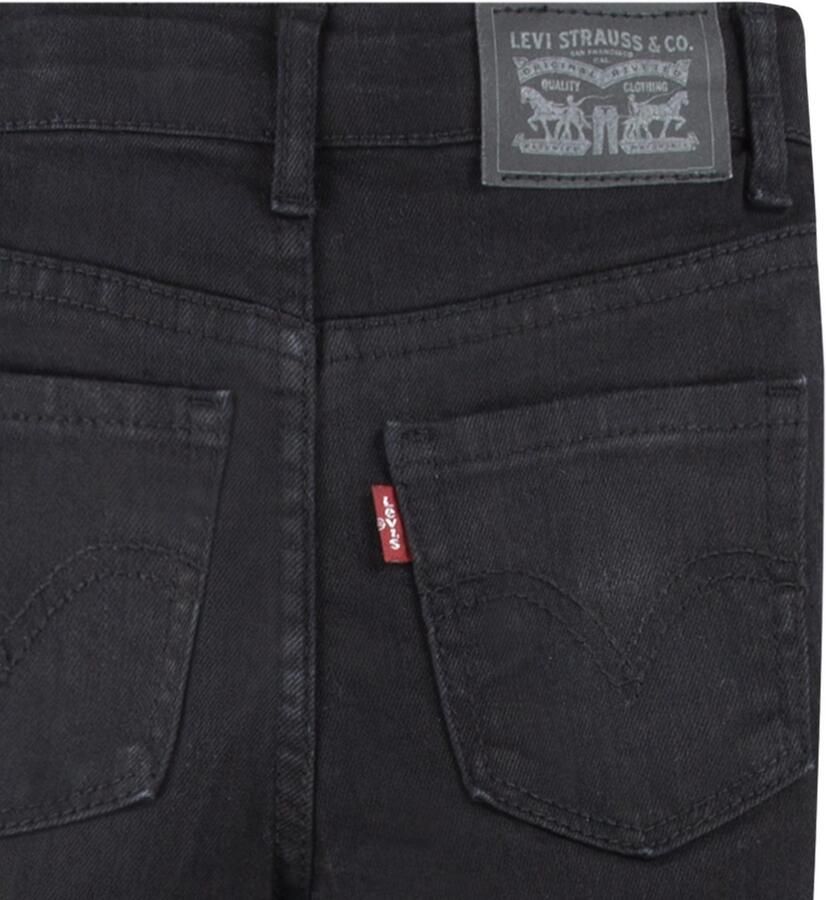 Levis Levi's 720 high rise super skinny jeans black Zwart Meisjes Stretchdenim 140 - Foto 3