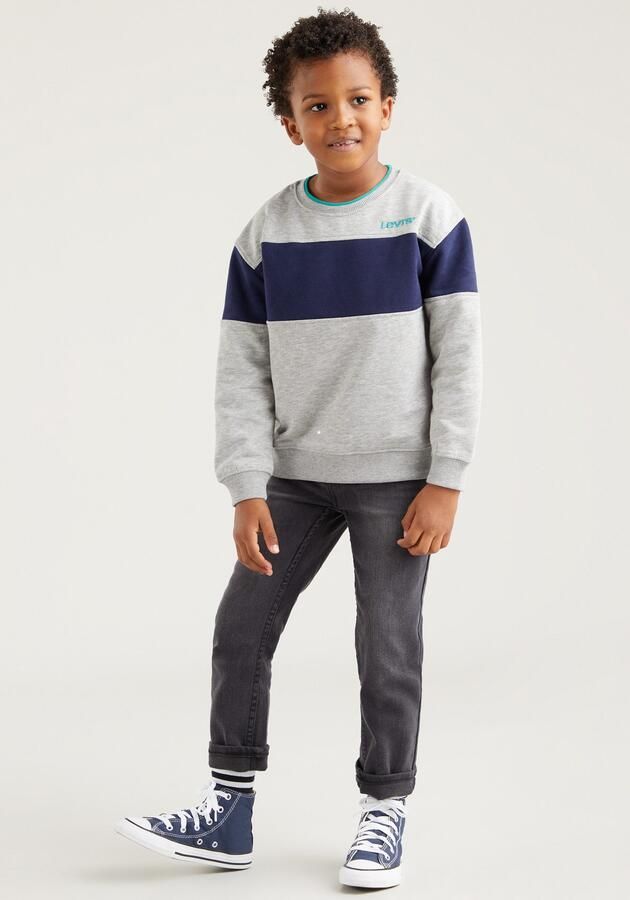 Levis Levi's Kids 512 tapered fit jeans route 66 Zwart Jongens Stretchdenim Effen 140 - Foto 14