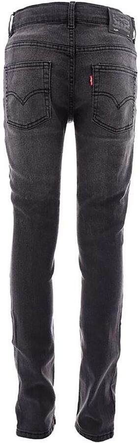 Levis Levi's Kids 512 tapered fit jeans route 66 Zwart Jongens Stretchdenim Effen 140 - Foto 13