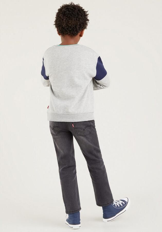 Levis Levi's Kids 512 tapered fit jeans route 66 Zwart Jongens Stretchdenim Effen 140 - Foto 8
