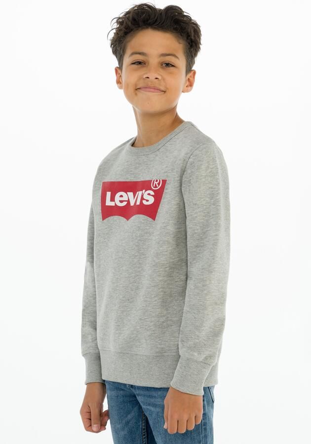 Levis Levi's Kids sweater Batwing met logo grijs melange Logo 140 - Foto 14