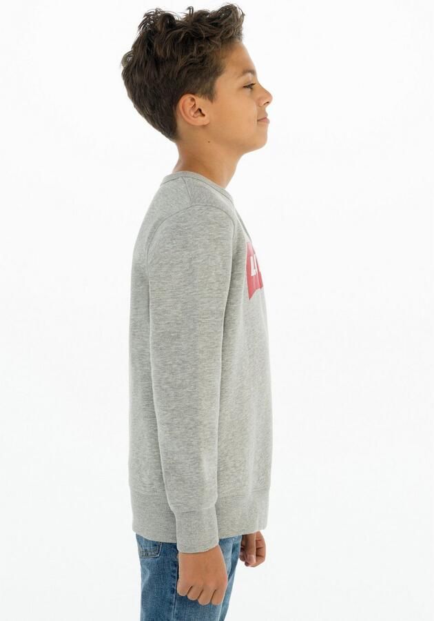 Levis Levi's Kids sweater Batwing met logo grijs melange Logo 140 - Foto 12
