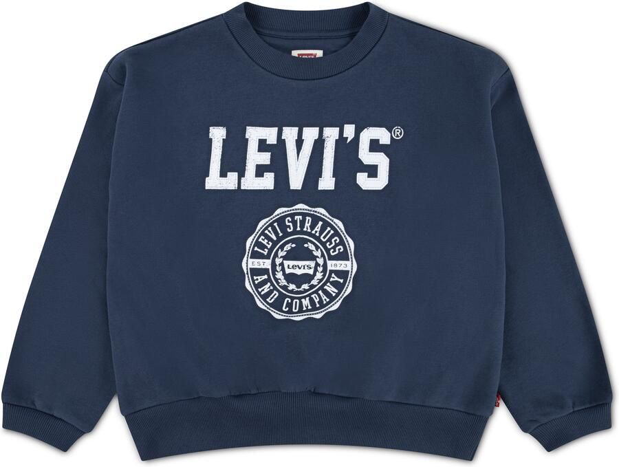 Levi's Kidswear Sweatshirt LVG COLLEGIATE CREW met merkprint voor meisjes - Foto 2