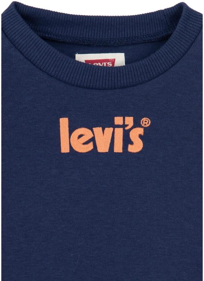 Levi's Kidswear Sweatshirt met groot logoborduursel