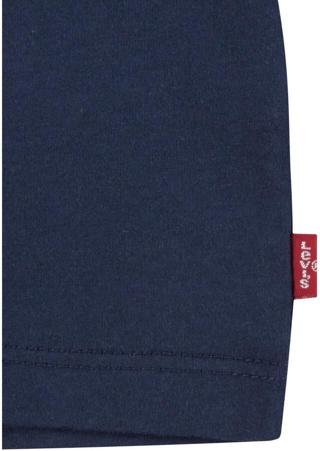 Levis Levi's Kids T-shirt batwing met logo donkerblauw rood Jongens Katoen Ronde hals 80 (12M) - Foto 2