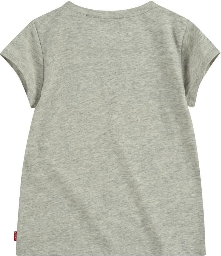 Levis Levi's Kids T-shirt met logo grijs melange roze blauw Meisjes Jersey Ronde hals 158-164 - Foto 2