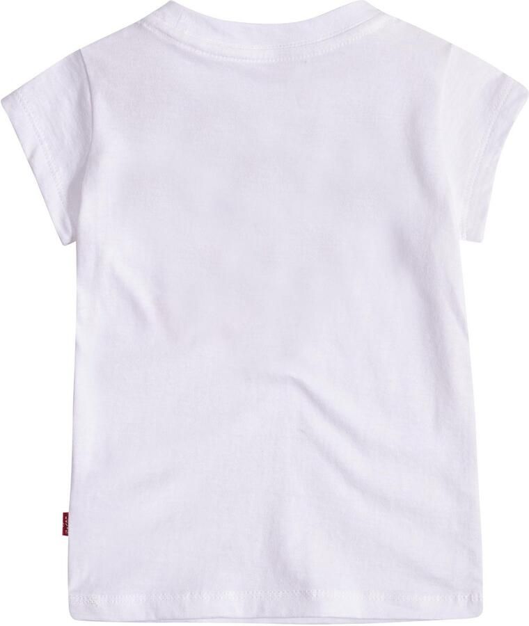 Levis Levi's Kids T-shirt met logo wit rood donkerblauw Meisjes Katoen Ronde hals 158-164 - Foto 7