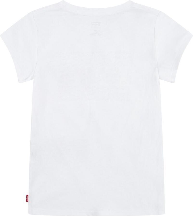 Levis Levi's Kids T-shirt met logo wit rood donkerblauw Meisjes Katoen Ronde hals 158-164 - Foto 6