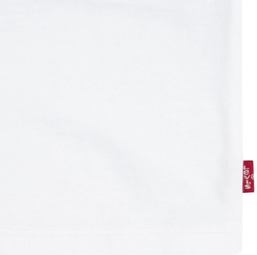 Levis Levi's Kids T-shirt met logo wit rood donkerblauw Meisjes Katoen Ronde hals 158-164 - Foto 3