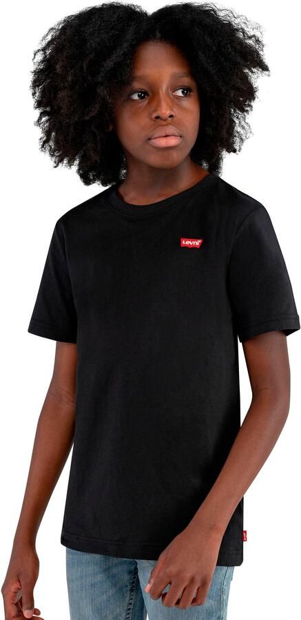 Levis Levi's Kids basic T-shirt Batwing chest zwart Katoen Ronde hals 140 - Foto 7