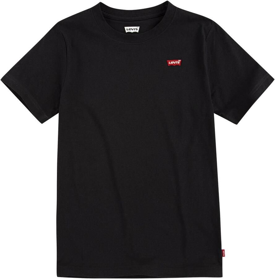 Levis Levi's Kids basic T-shirt Batwing chest zwart Katoen Ronde hals 140