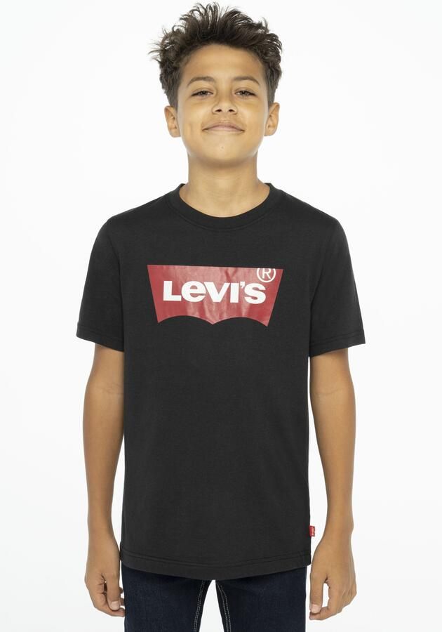 Levis Levi's Kids T-shirt Batwing met logo zwart Katoen Ronde hals Logo 104 - Foto 9