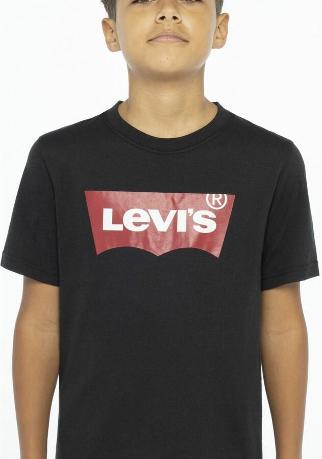 Levis Levi's Kids T-shirt Batwing met logo zwart Katoen Ronde hals Logo 104 - Foto 5