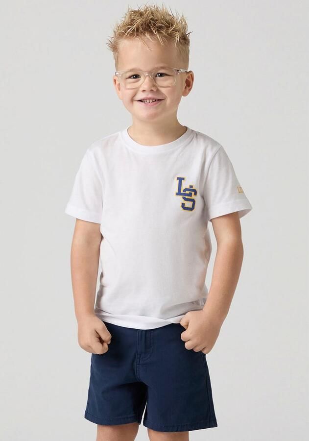 Levi's Kidswear T-shirt LVB "LS" MONOGRAM TEE met merkdruk voor jongens - Foto 5