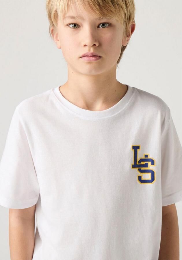 Levi's Kidswear T-shirt LVB "LS" MONOGRAM TEE met merkdruk voor jongens - Foto 7