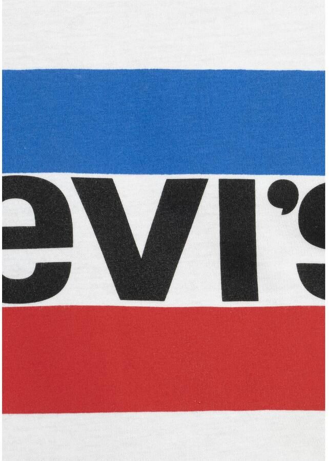 Levis Levi's Kids T-shirt met logo wit blauw rood Jongens Katoen Ronde hals Logo 140 - Foto 7