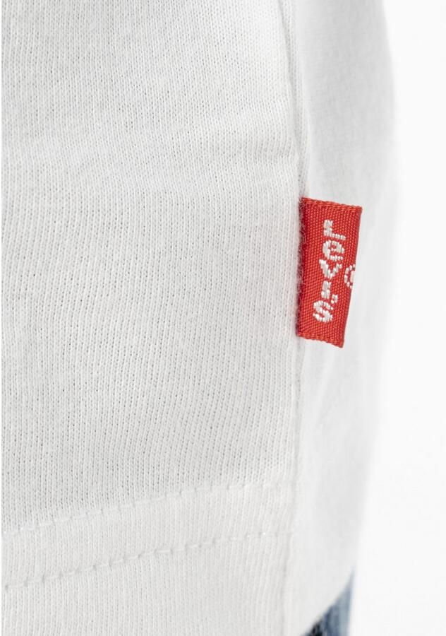 Levis Levi's Kids T-shirt met logo wit blauw rood Jongens Katoen Ronde hals Logo 140 - Foto 8