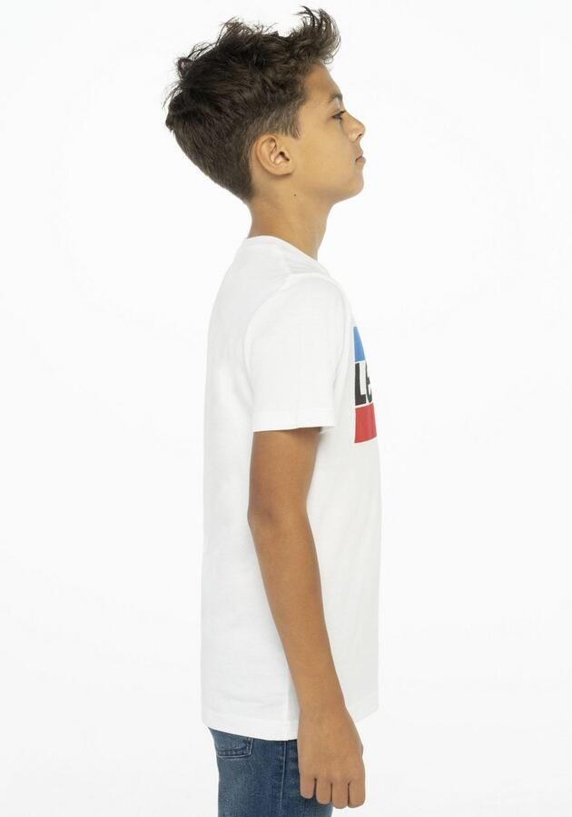 Levis Levi's Kids T-shirt met logo wit blauw rood Jongens Katoen Ronde hals Logo 140 - Foto 11