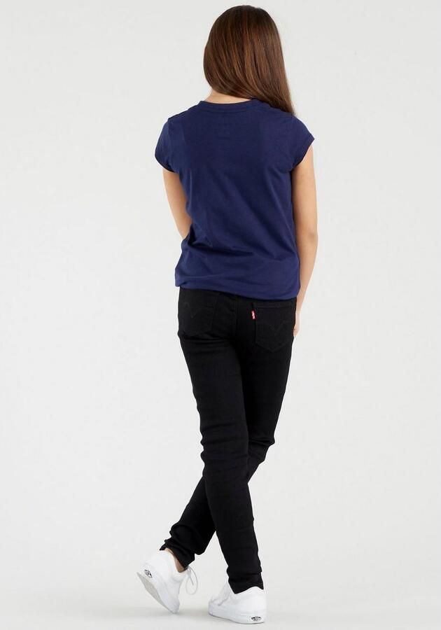 Levis Levi's Kids T-shirt BATWING met logo donkerblauw roze Meisjes Katoen Ronde hals 140 - Foto 7