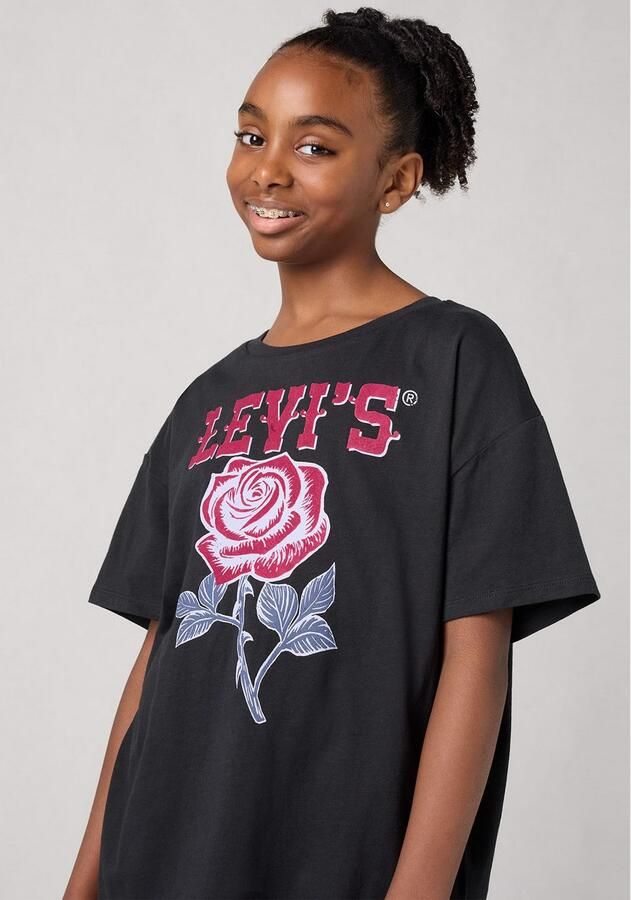 Levi's Kidswear T-shirt LVG OVERSIZED WESTERN ROSES TEE met grote print "rose" voor meisjes - Foto 4