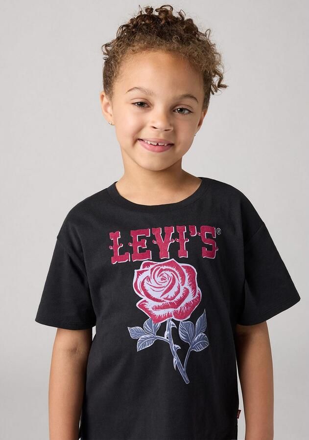Levi's Kidswear T-shirt LVG OVERSIZED WESTERN ROSES TEE met grote print "rose" voor meisjes - Foto 5