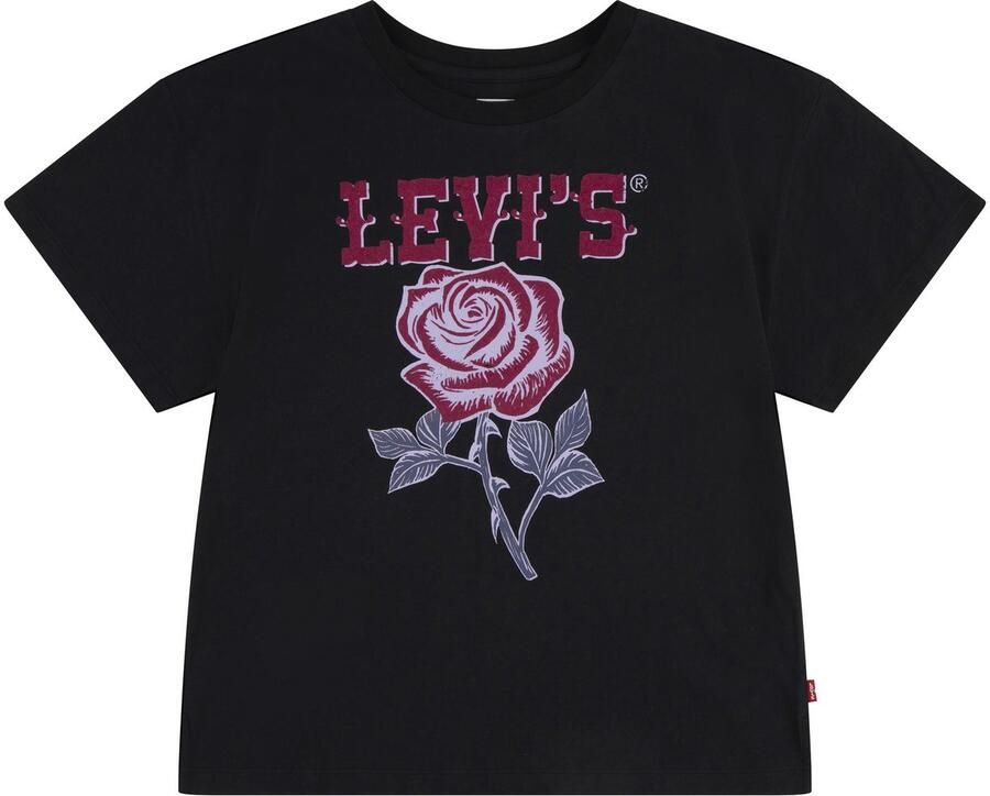 Levi's Kidswear T-shirt LVG OVERSIZED WESTERN ROSES TEE met grote print "rose" voor meisjes - Foto 3