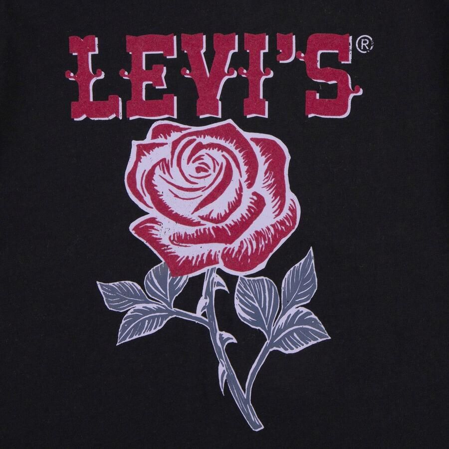Levi's Kidswear T-shirt LVG OVERSIZED WESTERN ROSES TEE met grote print "rose" voor meisjes