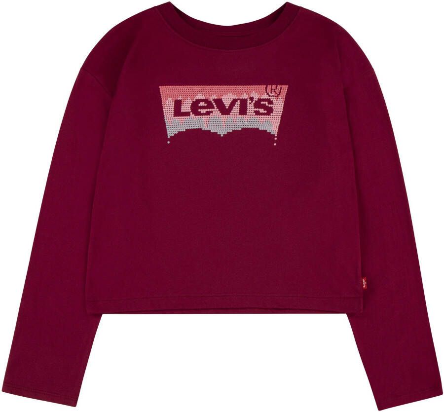 Levi's Kidswear Shirt met lange mouwen LVG MEET AND GREET GLITTER BATWING