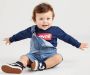 Levis Levi's Kids baby longsleeve Batwing met logo donkerblauw Katoen Ronde hals 98 (36 M) - Thumbnail 2