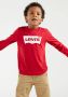 Levis Levi's Kids longsleeve Batwing met logo rood Katoen Ronde hals 140 - Thumbnail 2