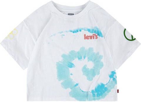 Levis Levi's Junior Meet & greet graphic tee T-shirts Kids angel blue maat: 164 beschikbare maaten:164