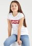 Levis Levi's Kids T-shirt BATWING met logo wit rood Meisjes Katoen Ronde hals 164 - Thumbnail 1