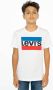 Levis Levi's Kids T-shirt met logo wit blauw rood Jongens Katoen Ronde hals Logo 116 - Thumbnail 4