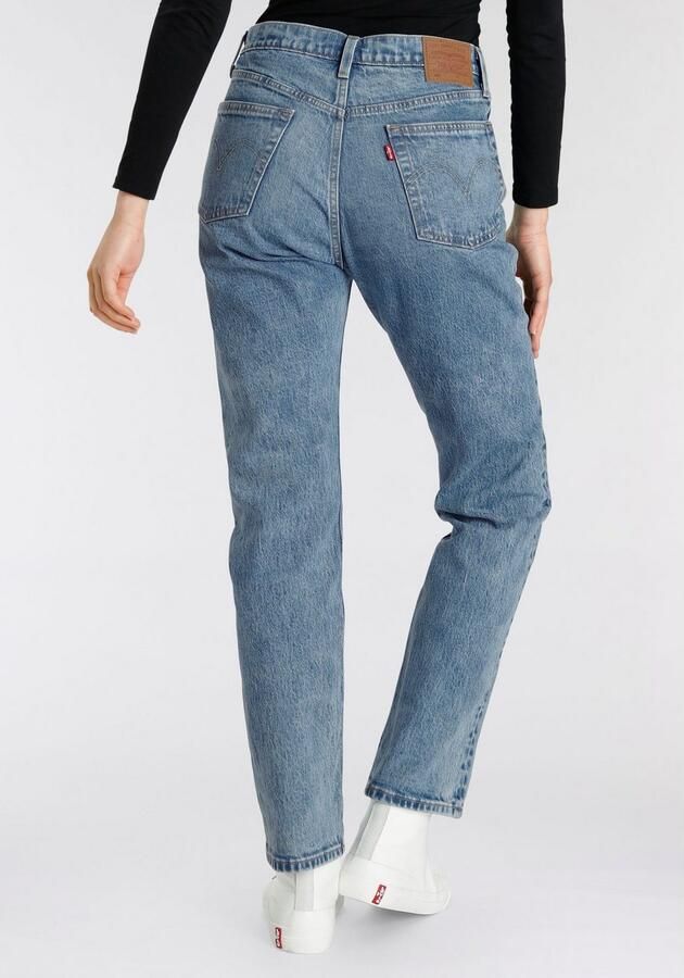 Levi's 300 Jeans met labelpatch van leer model '501 JEANS FOR WOMEN' Model '501 JEANS' - Foto 5