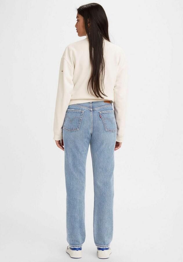 Levi's 300 Jeans met labelpatch van leer model '501 JEANS FOR WOMEN' Model '501 JEANS' - Foto 4