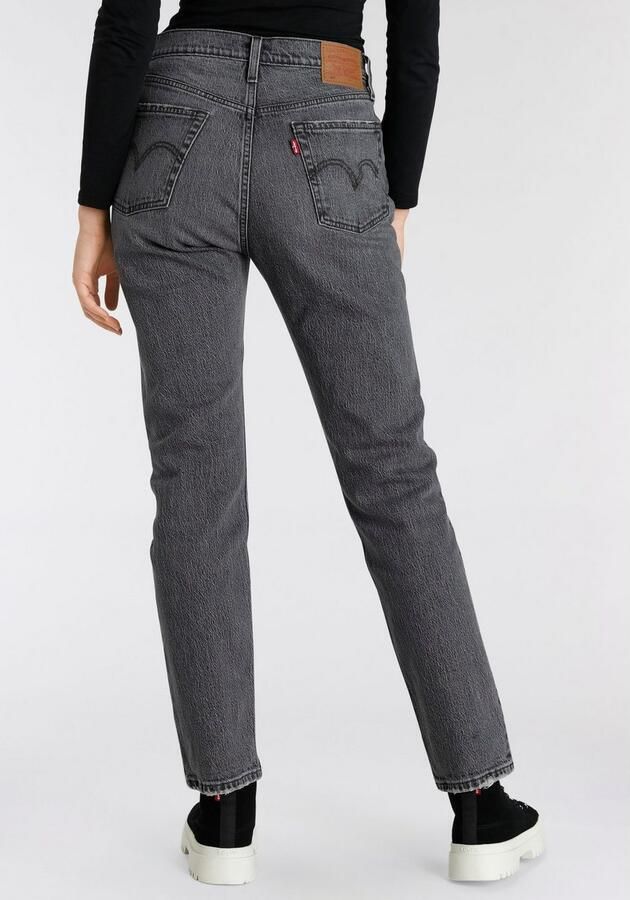 Levi's Hoge Taille Slim-Fit Straight Jeans Gray Dames - Foto 4