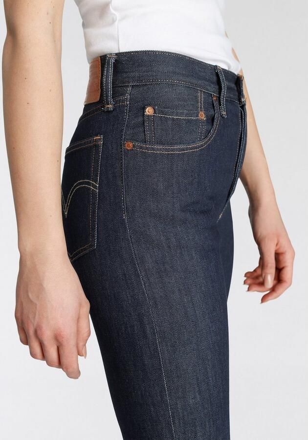 Levi's 300 Straight fit high rise jeans van katoen model '501' - Foto 5