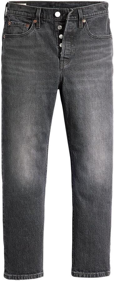 Levi's Zwarte Denim Jeans Whiskering Effect Black Dames - Foto 5