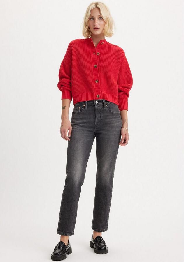 Levi's Zwarte Denim Jeans Whiskering Effect Black Dames - Foto 2