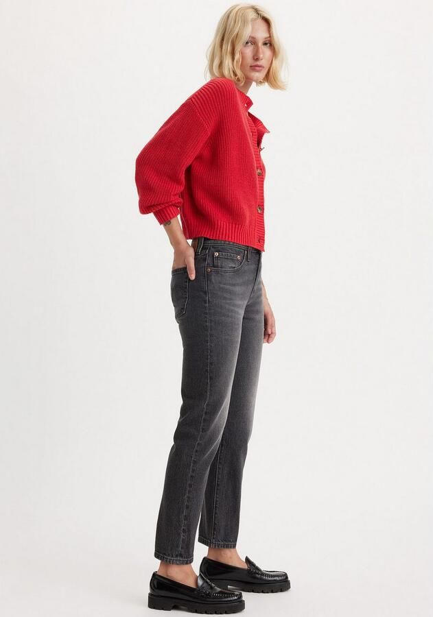 Levi's Zwarte Denim Jeans Whiskering Effect Black Dames - Foto 3