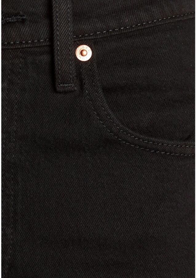 Levi's Zwarte effen jeans met ritssluiting en knoopsluiting Black Dames - Foto 4